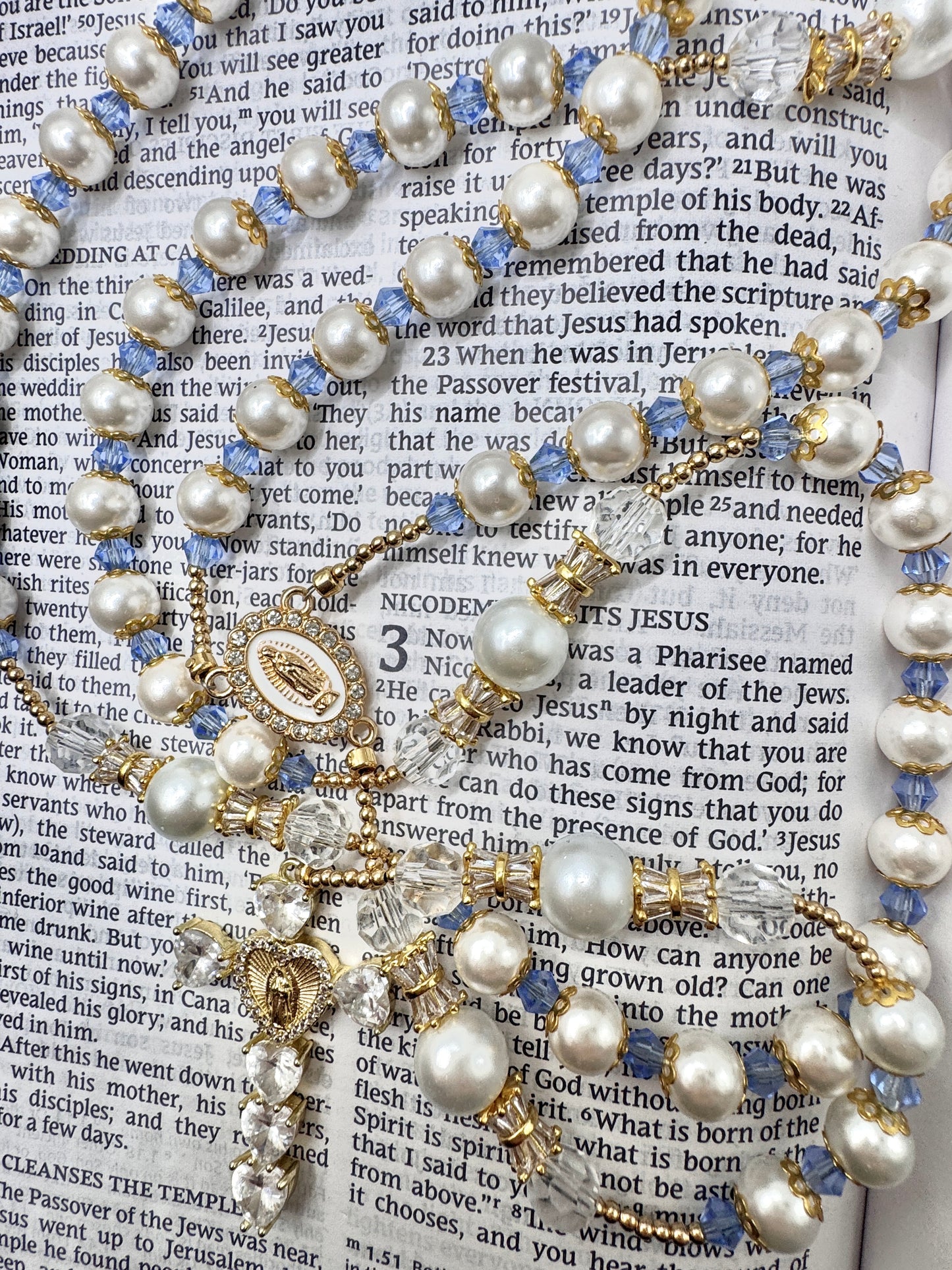 Cana Catholic Wedding Rosary | Our Lady of Cana Pearl Rosary