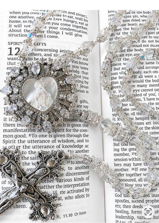 Handmade Catholic Bridal Rosary | Pearl Wedding Rosary